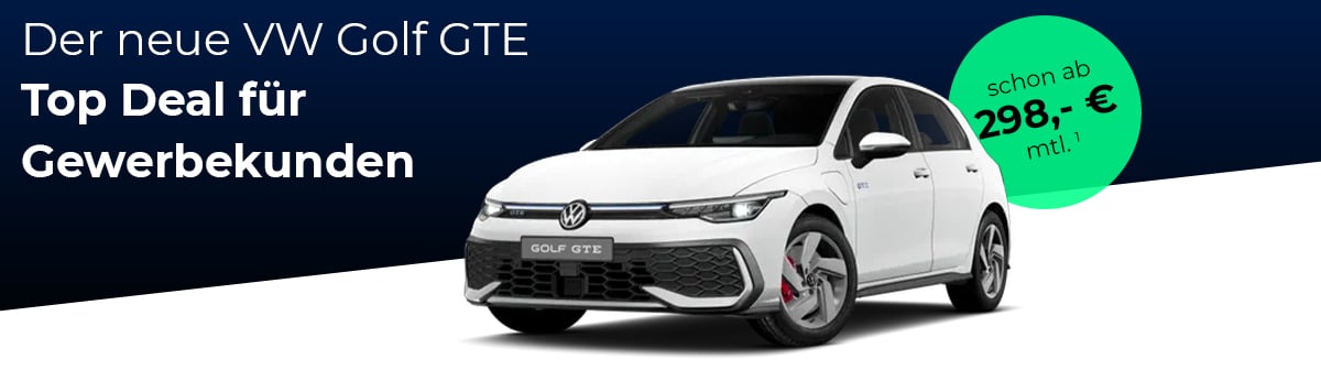 der neue vw golf gte top deal fuer gewerbekunden